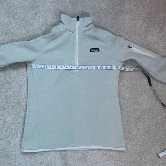 Patagonia Women's Better Sweater 1/4 Zip Fleece in Ivory Cream Off‎ White Size M - Picture 5 of 7